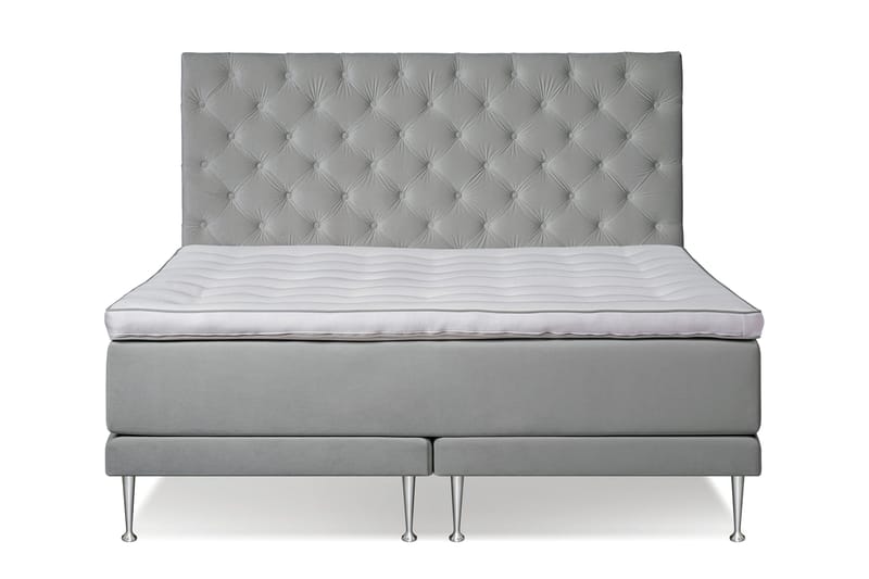 Victoria Komplett Sängpaket 180x200 - Ljusgrå - Möbler - Säng - Kontinentalsäng