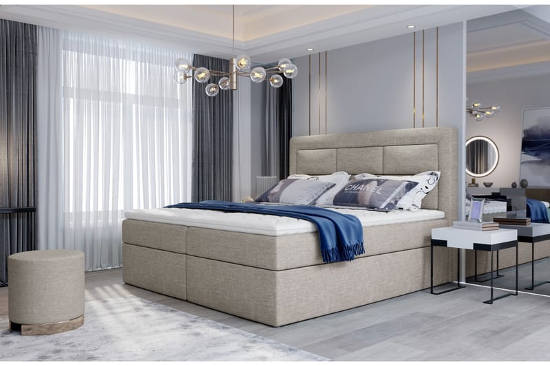 Vivera Sängpaket 140x200 cm - Beige - Möbler - Säng - Komplett sängpaket