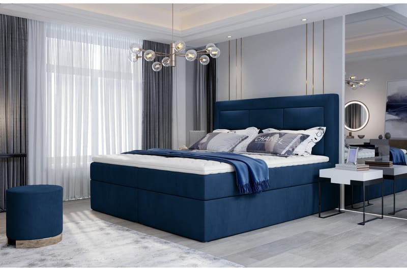 Vivera Sängpaket 140x200 cm - Blå - Komplett sängpaket