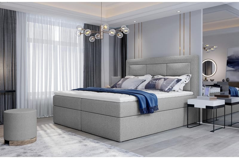 Vivera Sängpaket 160x200 cm - Grå - Möbler - Säng - Komplett sängpaket