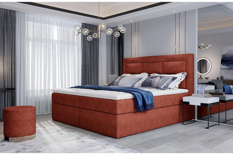 Vivera Sängpaket 160x200 cm - Röd - Komplett sängpaket