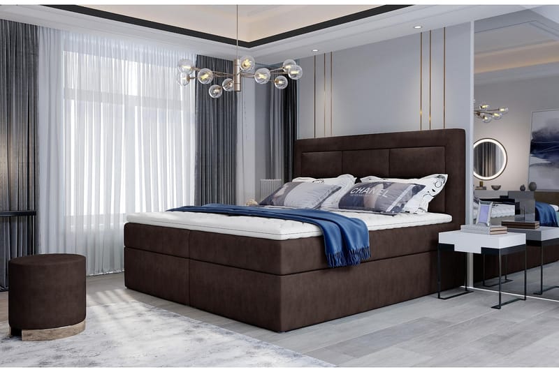 Vivera Sängpaket 180x200 cm - Brun - Komplett sängpaket
