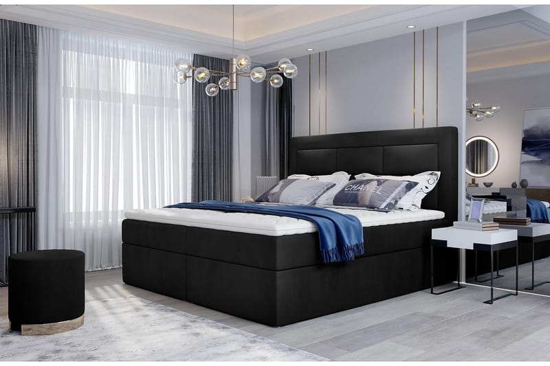 Vivera Sängpaket 180x200 cm - Svart - Möbler - Säng - Komplett sängpaket