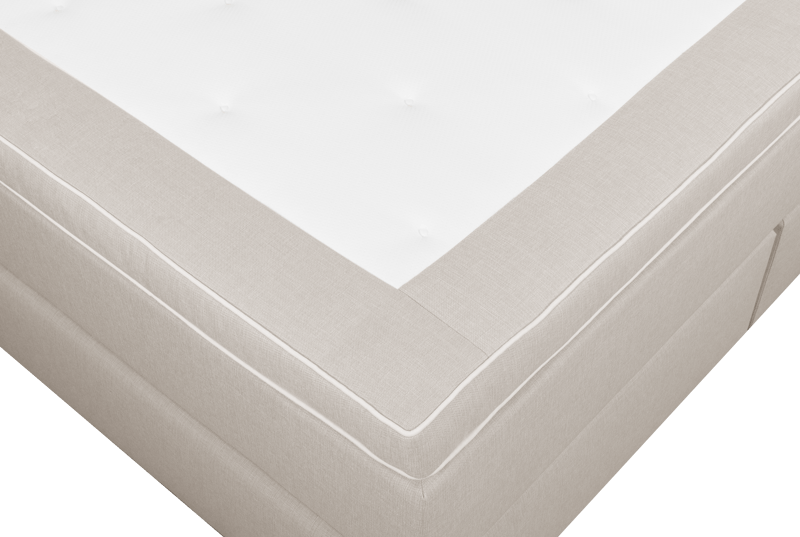 Kontinentalsäng 180x200 cm beige pocketfjädning 5 zoner - Beige zeugma v149 - Möbler - Säng - Kontinentalsäng