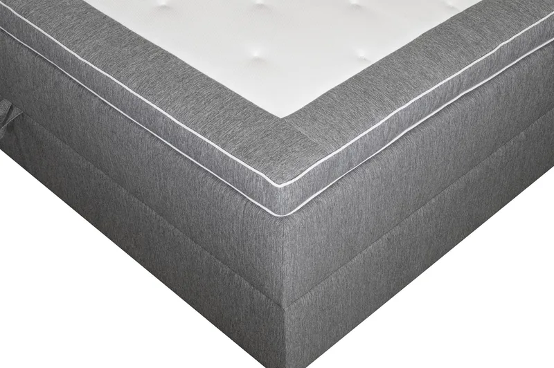 Kontinentalsäng Accent Med Förvaring 180x200 cm - Grå - Möbler - Säng - Kontinentalsäng
