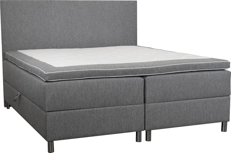 Kontinentalsäng Accent Med Förvaring 180x200 cm - Grå - Möbler - Säng - Kontinentalsäng