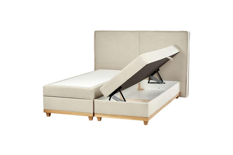 Kontinentalsäng Dynasty Beige-Ljust Trä, 160x200 cm - Beige-Ljust Trä, 160x200 cm - Möbler - Säng - Kontinentalsäng