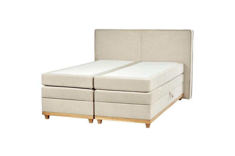 Kontinentalsäng Dynasty Beige-Ljust Trä, 160x200 cm - Beige-Ljust Trä, 160x200 cm - Möbler - Säng - Kontinentalsäng