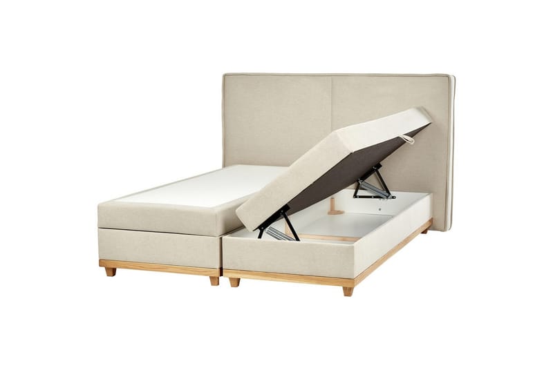 Kontinentalsäng Dynasty Beige-Ljust Trä, 180x200 cm - Beige-Ljust Trä, 180x200 cm - Möbler - Säng - Kontinentalsäng