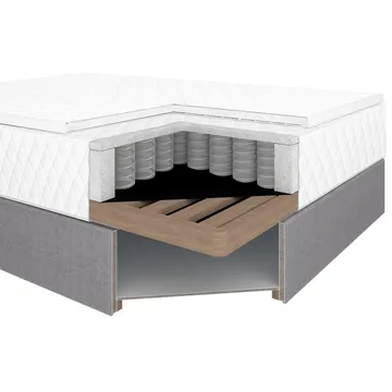 Kontinentalsäng Kalen med madrass 120x200 cm - grå - Möbler - Säng - Enkelsäng