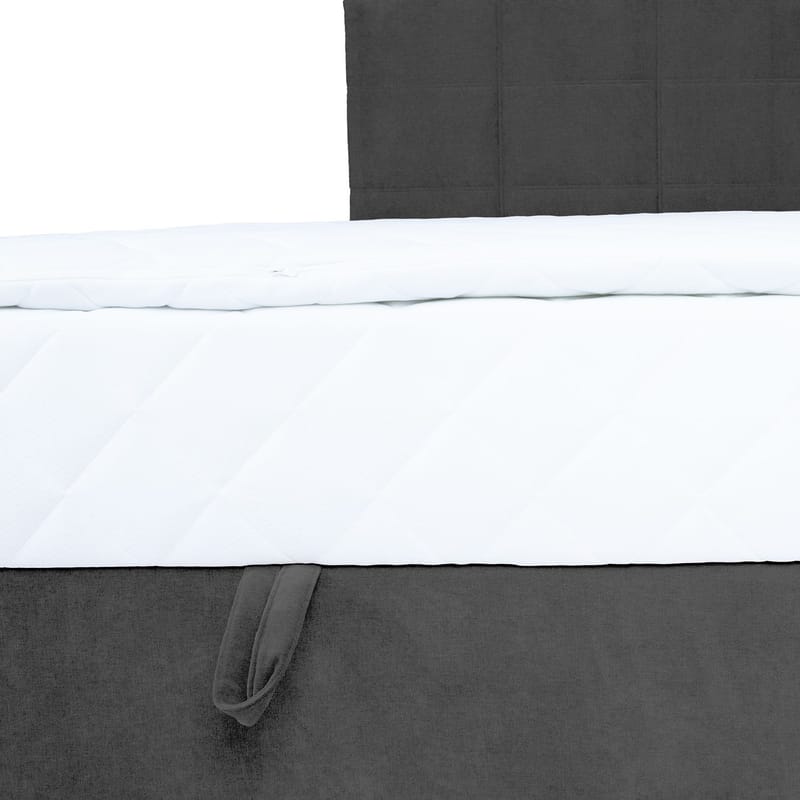 Kontinentalsäng Kalen med madrass 120x200 cm - Mörkgrå - Möbler - Säng - Enkelsäng