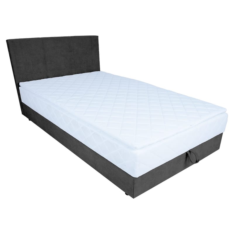 Kontinentalsäng Kalen med madrass 120x200 cm - Mörkgrå - Möbler - Säng - Enkelsäng