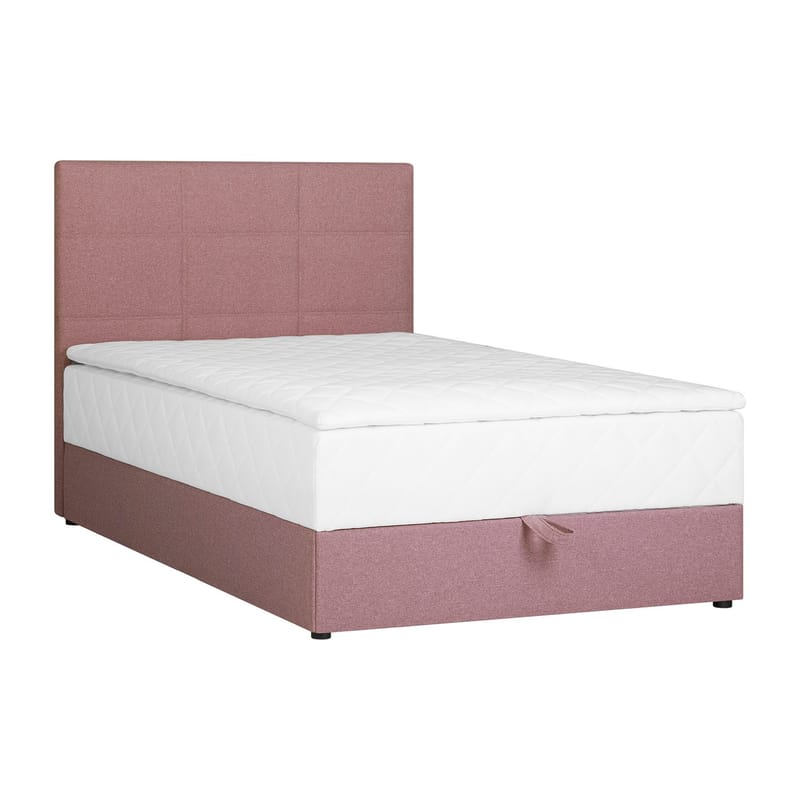 Kontinentalsäng Kalen med madrass 120x200 cm, rosa