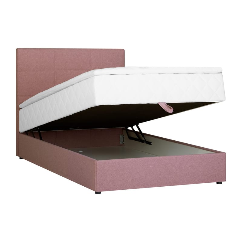 Kontinentalsäng Kalen med madrass 120x200 cm - rosa - Möbler - Säng - Enkelsäng