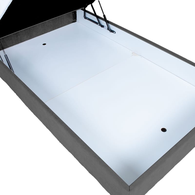 Kontinentalsäng Kalen med madrass 140x200 cm - mörkgrå - Möbler - Säng - Enkelsäng