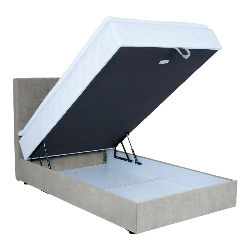 Kontinentalsäng Kalen med madrass 90x200 cm - mörkbeige - Möbler - Säng - Kontinentalsäng