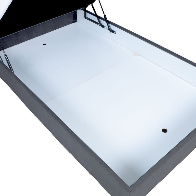 Kontinentalsäng Kalen med madrass 90x200 cm - Mörkgrå - Möbler - Säng - Enkelsäng