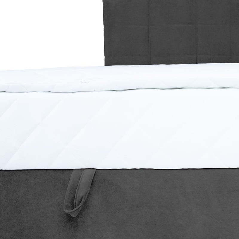 Kontinentalsäng Kalen med madrass 90x200 cm - Mörkgrå - Möbler - Säng - Enkelsäng