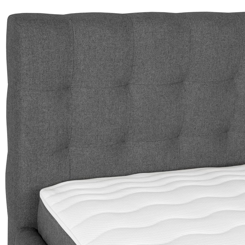 Kontinentalsäng Olsvik 160x200 cm med madrass - Grå - Möbler - Säng - Kontinentalsäng