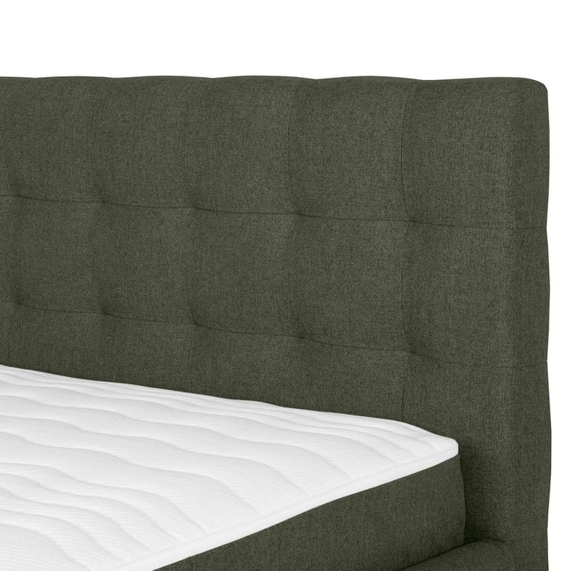 Kontinentalsäng Olsvik 160x200 cm med madrass - grön - Möbler - Säng - Kontinentalsäng