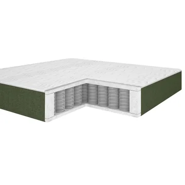 Kontinentalsäng Olsvik 160x200 cm med madrass - grön - Möbler - Säng - Kontinentalsäng