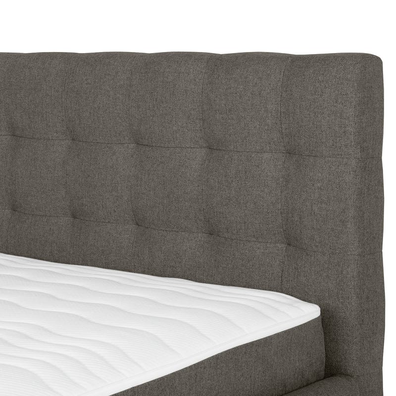 Kontinentalsäng Olsvik 160x200 cm med madrass - Mörkbeige - Möbler - Säng - Kontinentalsäng