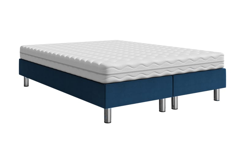 Adeliza Kontinentalsäng 160x200 cm - Blå - Komplett sängpaket - Kontinentalsäng