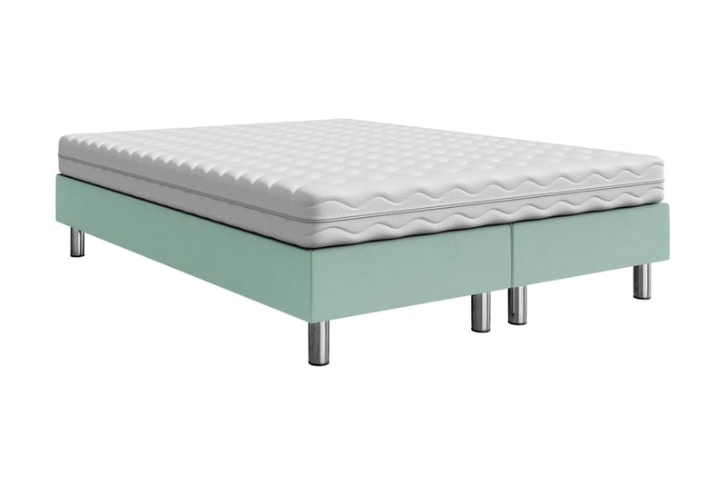 Adeliza Kontinentalsäng 160x200 cm - Grön - Komplett sängpaket - Kontinentalsäng