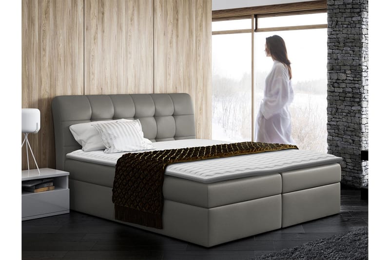 Alvik Kontinentalsäng 120x200 - Grå - Möbler - Säng - Kontinentalsäng