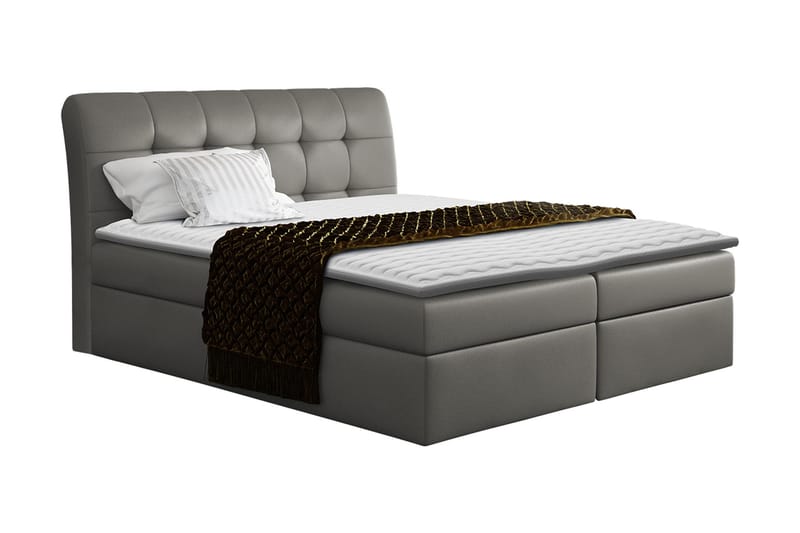 Alvik Kontinentalsäng 200x200, Grå