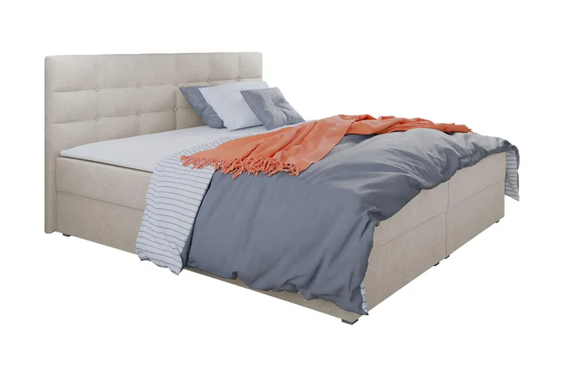 Alvito Kontinentalsäng 160x200 cm med Sänggavel, Beige