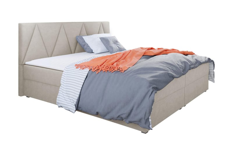 Alvito Kontinentalsäng 180x200 cm med Sänggavel, Beige