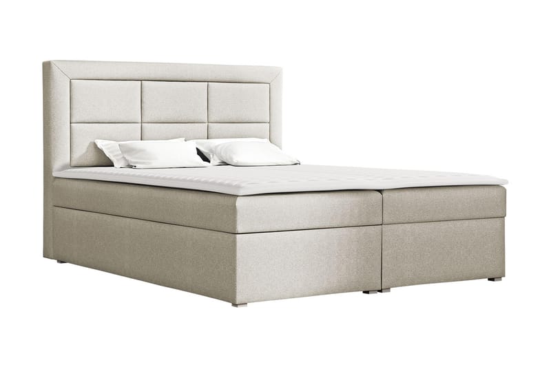 Axlunda Box Kontinentalsäng 160x215 cm LED-belysning - Beige - Möbler - Säng - Kontinentalsäng