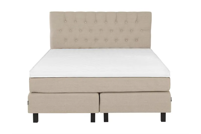 Bed Deluxe Komplett Sängpaket180x200 cm, Beige