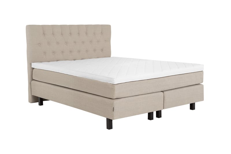 Bed Deluxe Komplett Sängpaket180x200 cm - Beige - Komplett sängpaket - Kontinentalsäng - Dubbelsäng