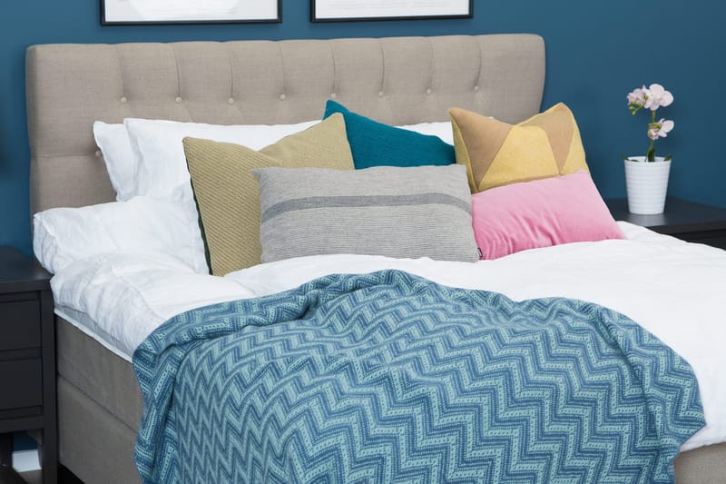 Bed Deluxe Komplett Sängpaket180x200 cm - Beige - Möbler - Säng - Kontinentalsäng