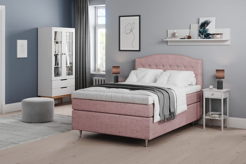 Belda Kontinentalsäng 120x200Medium - Rosa - Möbler - Säng - Kontinentalsäng