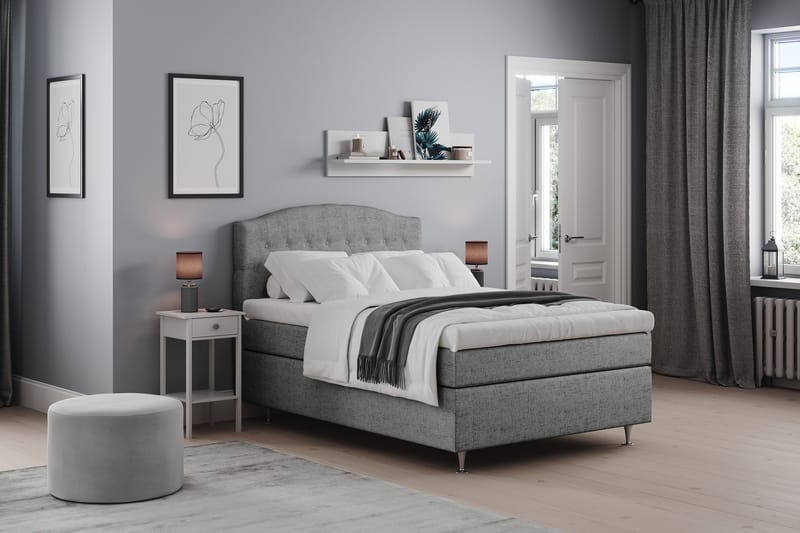 Belda Kontinentalsäng 140x200Fast - Grå - Möbler - Säng - Kontinentalsäng