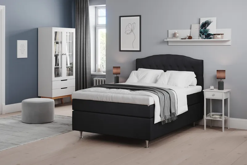 Belda Kontinentalsäng 140x200Medium - Svart - Möbler - Säng - Kontinentalsäng