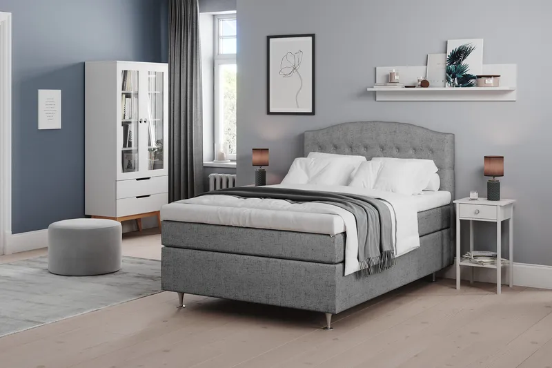 Belda Sängpaket 120x200 Fast - Grå - Möbler - Säng - Kontinentalsäng