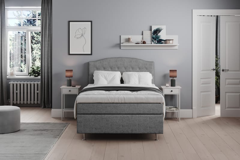 Belda Sängpaket 120x200 Medium - Grå - Komplett sängpaket - Kontinentalsäng