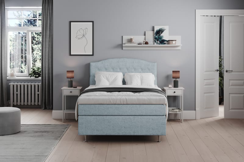 Belda Sängpaket 120x200 Medium - Ljusblå - Möbler - Säng - Komplett sängpaket