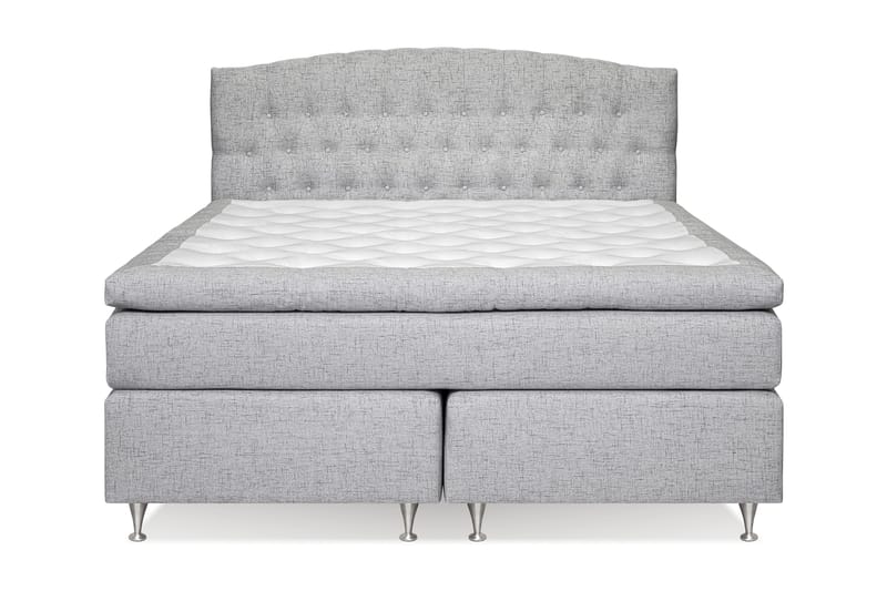 Belda Sängpaket 160x200 Fast - Ljusgrå - Komplett sängpaket - Kontinentalsäng - Dubbelsäng