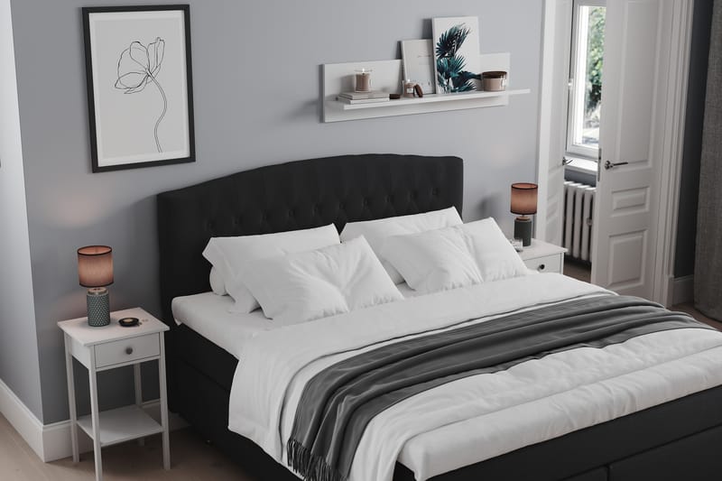 Belda Sängpaket 160x200 Fast - Svart - Möbler - Säng - Komplett sängpaket