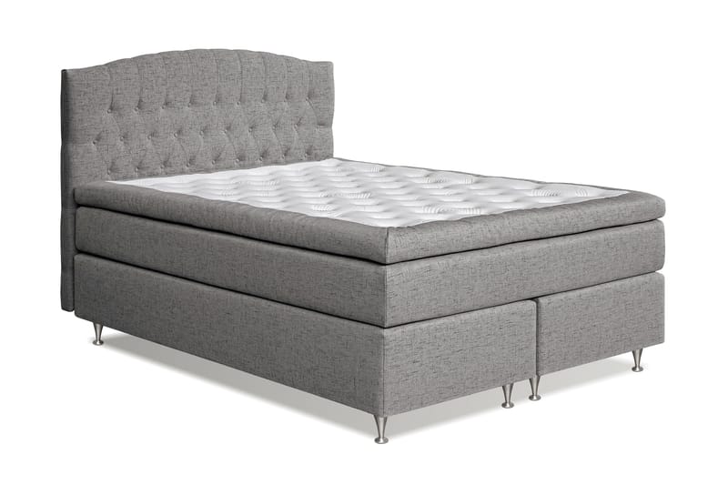 Belda Sängpaket 160x200 Fast/Medium - Grå - Komplett sängpaket - Kontinentalsäng - Dubbelsäng