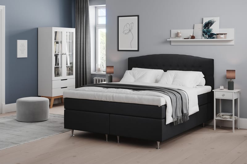 Belda Sängpaket 160x200 Fast/Medium - Svart - Möbler - Säng - Kontinentalsäng