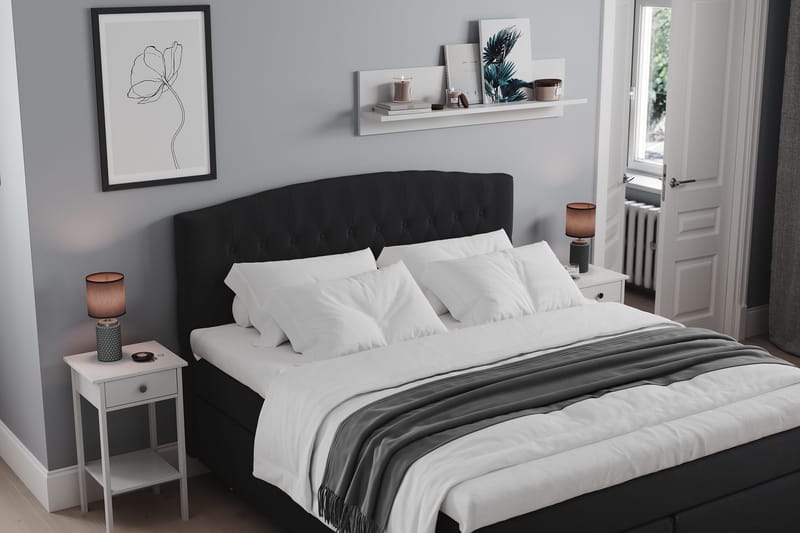 Belda Sängpaket 160x200 Medium - Svart - Möbler - Säng - Kontinentalsäng