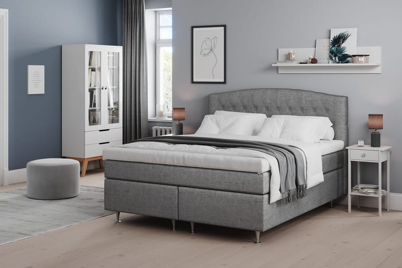 Belda Sängpaket 180x200 Fast - Grå - Möbler - Säng - Kontinentalsäng