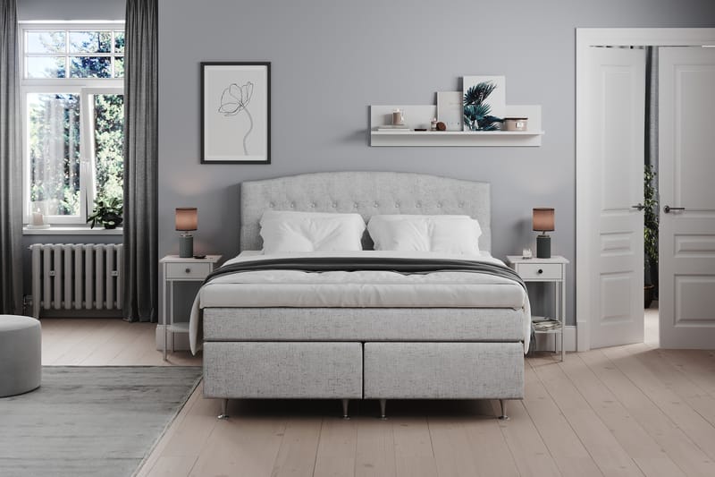 Belda Sängpaket 180x200 Fast - Ljusgrå - Möbler - Säng - Komplett sängpaket