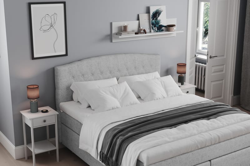 Belda Sängpaket 180x200 Fast - Ljusgrå - Möbler - Säng - Komplett sängpaket